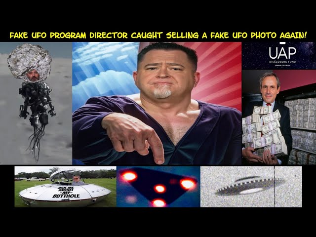 Fake UFO program director caught selling a fake UFO photo again! + hearing news