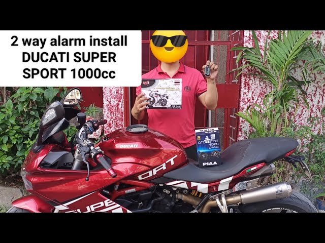 2 WAY ALARM INSTALL DUCATI SUPER SPORT 1000cc