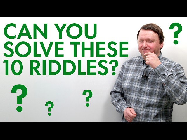 Can you solve these 10 FUN RIDDLES?