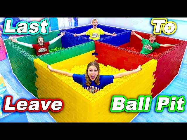 Playing Last To Leave Lego Ball Pit!