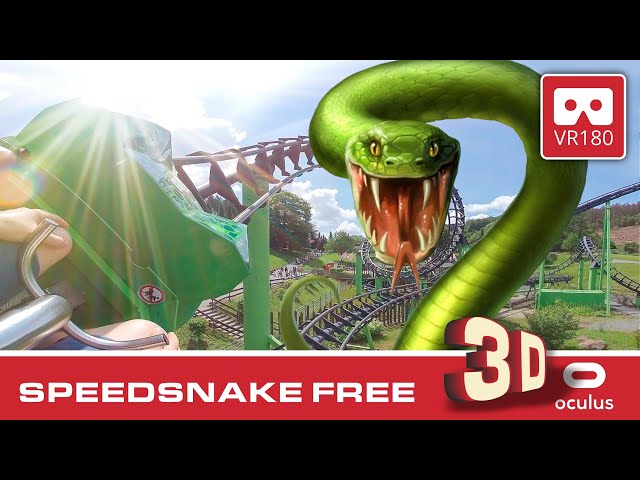 VR Roller Coaster VR180 3D | Fort Fun SPEEDSNAKE FREE crazy onride POV #vr180 #rollercoaster