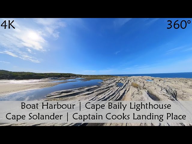 Walking Boat Harbour, Cape Solander, Captain Cooks Landing | Sydney Australia | 360° Video | Slow TV