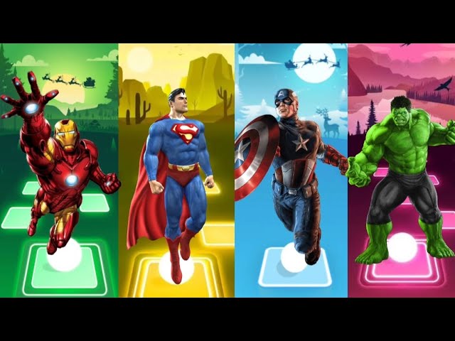 Spiderman Cartoon 🆚 Hulk 🆚 Ironman 🆚 Batman 🆚 Captain America  🎵 Who Will Win..⁉️