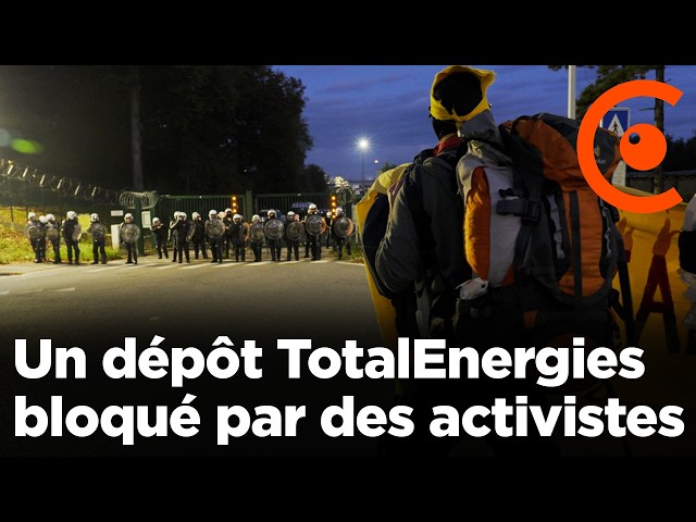 TotalEnergies : un dépôt pétrolier bloqué par des activistes écologistes en Belgique - 26/10/2024