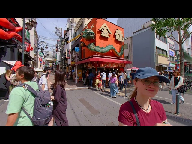 8k 3D (2/3) Osaka Japan: Dotonbori street, Osaka Castle, Don Quixote