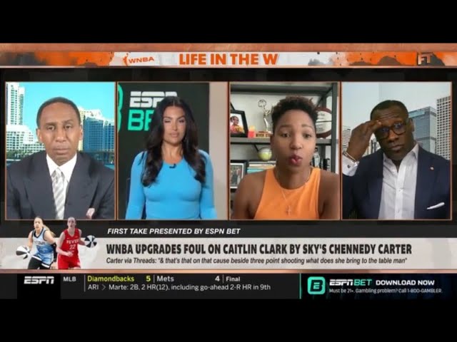 Monica Mcnutt Goes In On Stephen A And Shannon Sharpe About Caitlin Clark #caitlinclark #espn