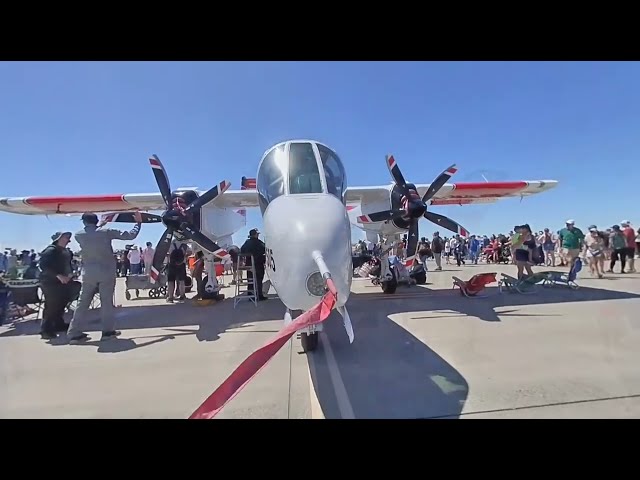 North American Rockwell OV-10 Bronco. 2022 Travis Air show [VR180 3D]