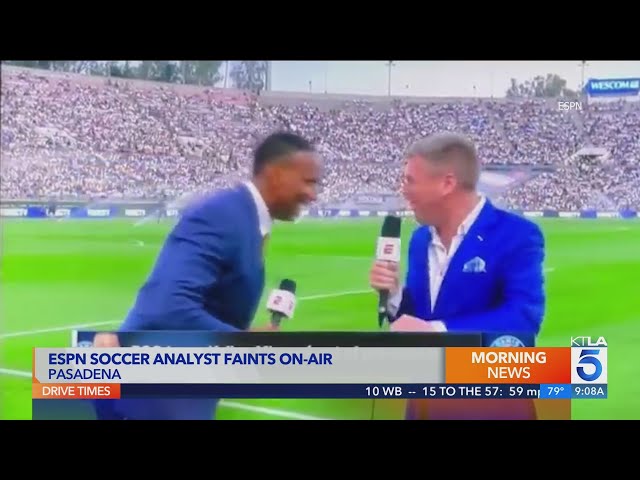 ESPN soccer analyst recovering after fainting on live TV at Rose Bowl 