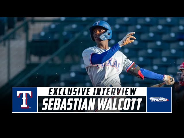 Rangers Prospect Sebastian Walcott Discusses His Unique Journey to Professional Baseball