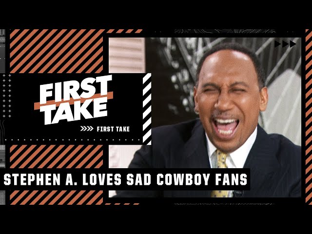 Stephen A. LOVES basking in Cowboys fans' misery 💔😅 | First Take