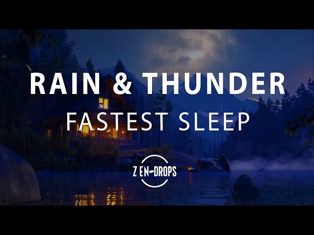 3 Hours Rain and Thunder Sounds for Sleeping, Thunderstorm | Relax Sleep Sounds.