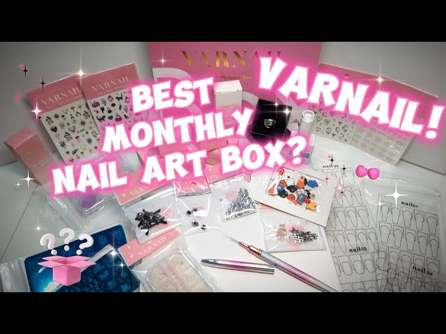 BEST NAIL ART MYSTERY BOX EVER?? | UNBOXING OCTOBER MONTHLY BOX FROM VARNAIL