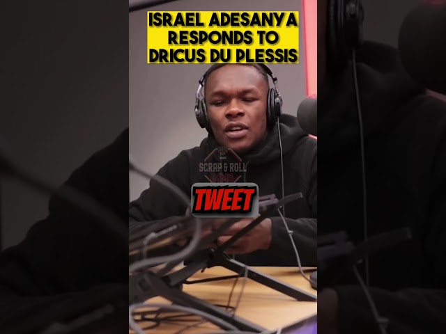 Israel Adesanya Responds to Dricus Du Plessis |UFC AFRICA #ufc #mma #shorts