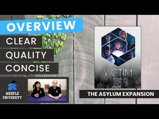 Victim: The Asylum Expansion Board Game - A Kickstarter Rules Overview