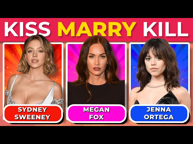 KISS MARRY KILL 💋 120 Celebrities | Celebrity Game