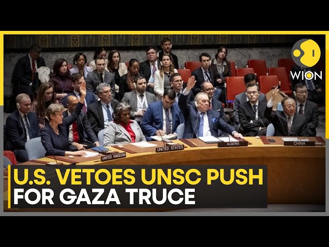 US Vetoes UN Resolution Demanding Immediate End to Gaza War | Latest English News | WION