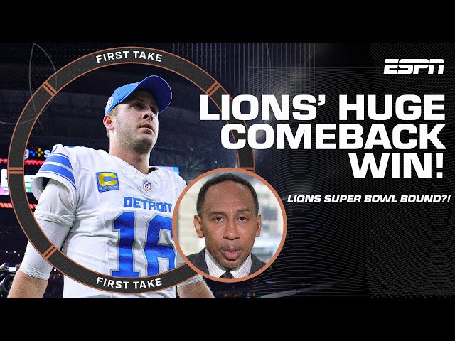 Stephen A. BELIEVES the Lions CAN WIN the Super Bowl after COMEBACK win vs. Texans! 😳🔥 | First Take