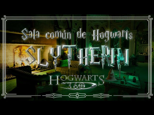 The Hogwarts common room in 360 - 8K - 3D | SLYTHERIN!!🐍