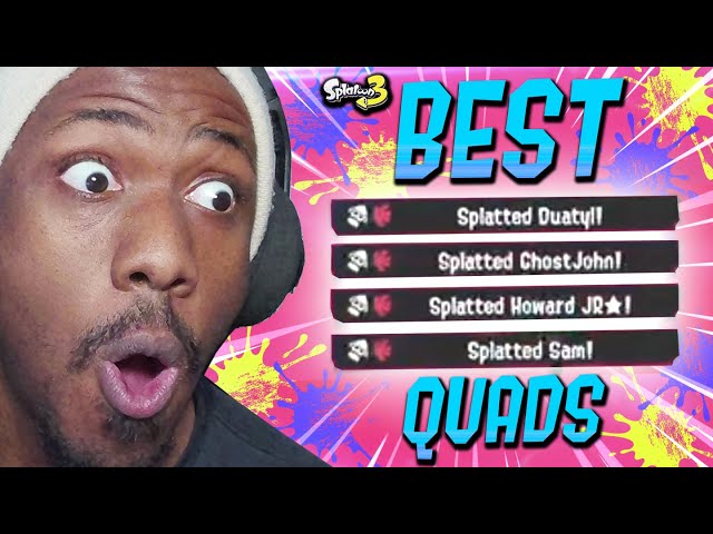 I Reacted to YOUR BEST QUAD KILLS in Splatoon 3