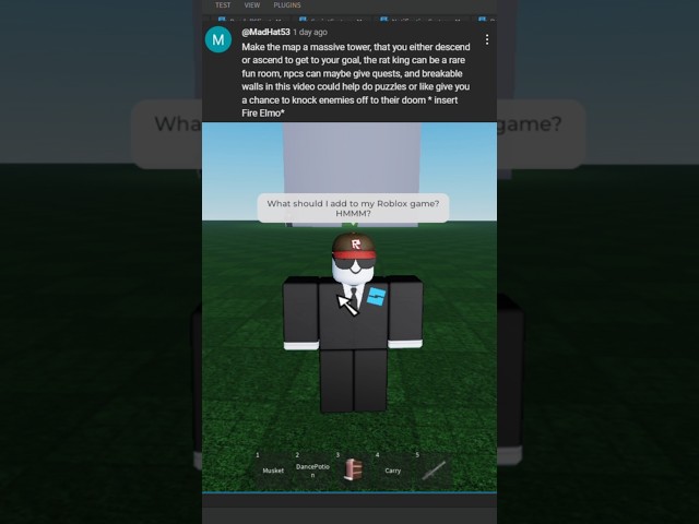 What should I add to my Roblox game? | #roblox #shorts #games #cool #epic #nostalgia #ragdoll