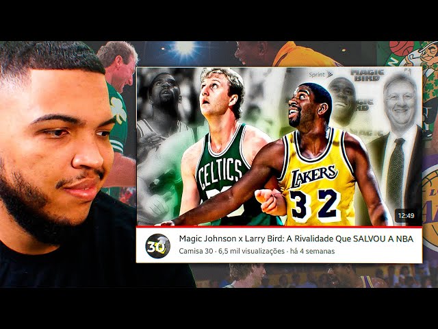 Magic Johnson x Larry Bird: A Rivalidade Que SALVOU A NBA! | Cortes do Jota Jogadas