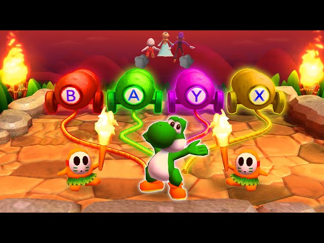 Mario Party The Top 100 Minigames - Yoshi Vs Mario Vs Rosalina Vs Waluigi (Master Difficulty)