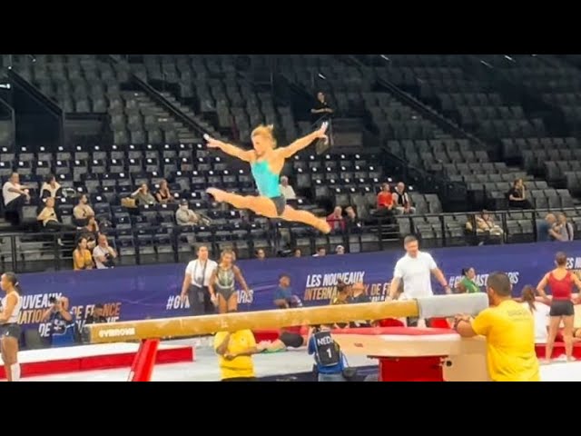 Jade Barbosa 🇧🇷 - Beam 2 - Podium Training - 2023 Paris World Cup