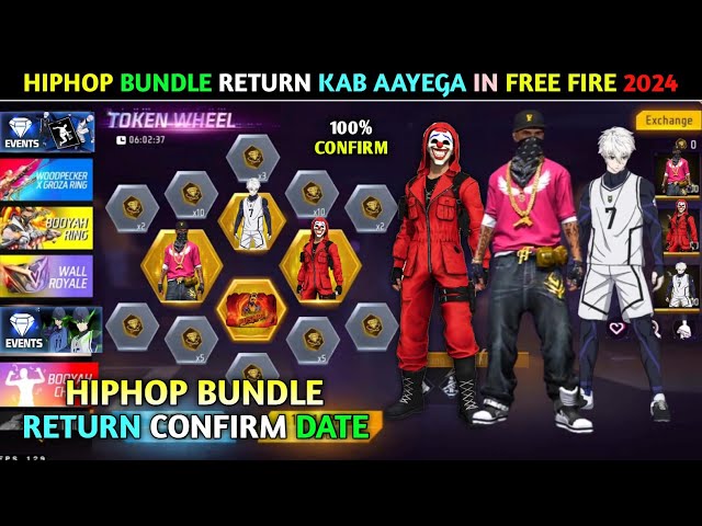 Finally Hip Hop Return Confirm date | Hip hop Bundle Return Kab Aayega | Free Fire New Event Today