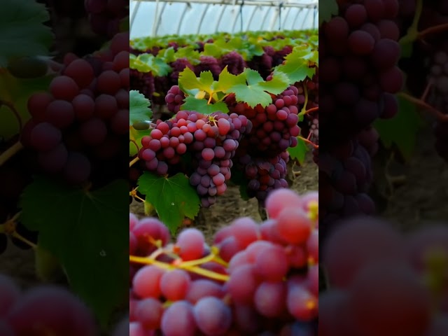 Greenhouse.Modern.Growing grapes #fruit #grapevine #grapegrowing #wine #fruits #grapeharvest #grape