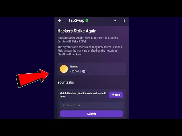 Hackers Strike Again | Tapswap Code