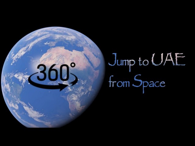 Epic Jump to UAE from Space | Abu Dhabi | 360° | The Earthian Scenic | United Arab Emirates | 4K