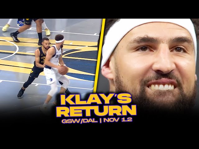 Klay Thompson's Return | 1-On-1 vs Steph, Introduction, Warriors Tribute | Nov 12, 2024