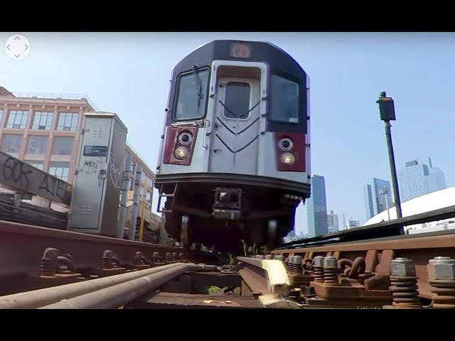 7 Train 360 POV from tracks ;  33 St-Rawson St