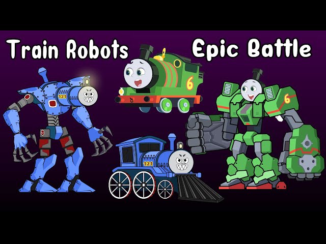 Percy VS West | Epic Train Battle #soloanimation