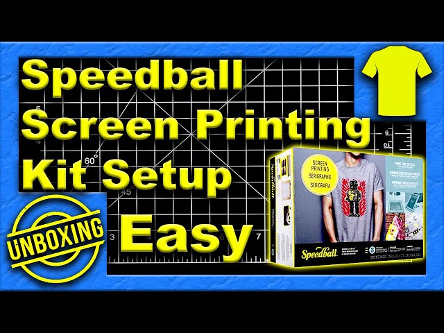 Best $90 Speedball All in one Screen Printing Guide How to Use Speedball Screen Print Advance kit