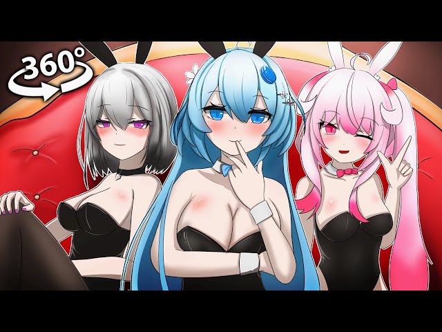 Bunny girls pole dancing 360º4K