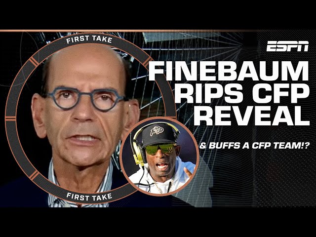 Paul Finebaum CAUTIONS skepticism after CFP first reveal + Alabama & Colorado analysis | First Take