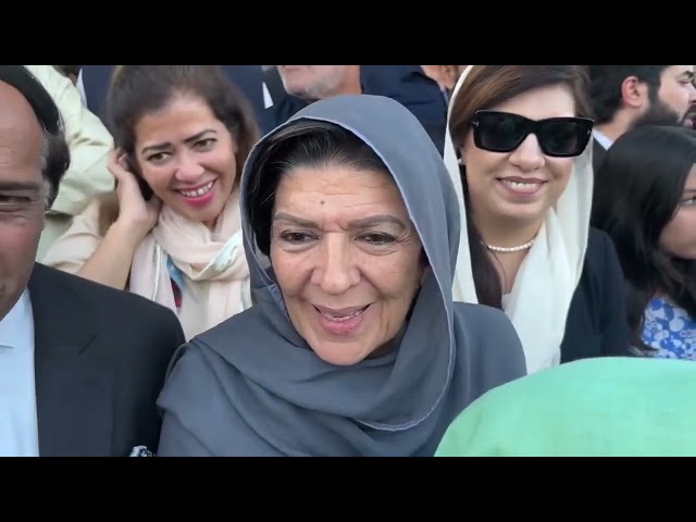 Islamabad: Former Prime Minister Imran Khan's Sister Aleema Khan First Media Talk