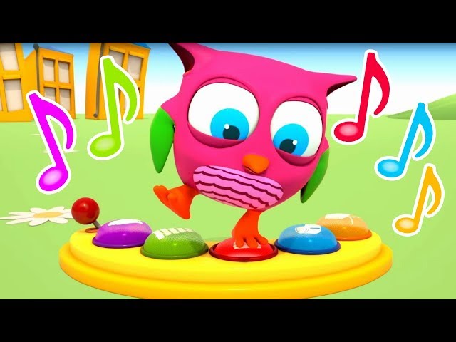 @HopHoptheOwl Baby Cartoon: Kids Learning Sounds with Educational Toys - A Toddler Learning Video