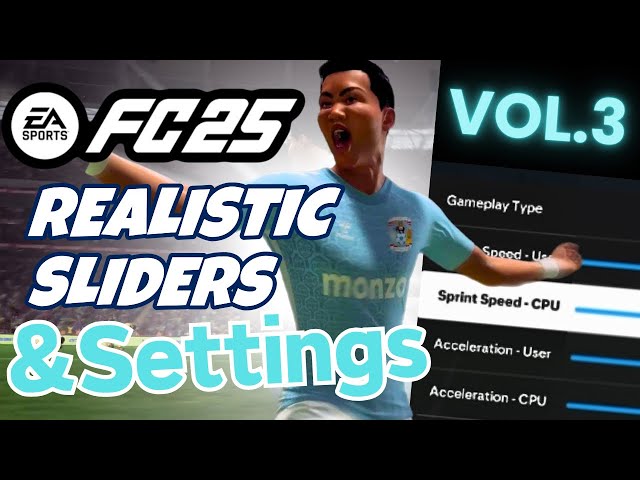 NEW REALISTIC SLIDERS & SETTINGS FC25 bring back the CHALLENGE?!