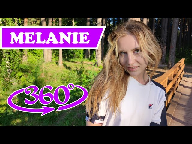 VR 360 Date with Melanie. Forest girl