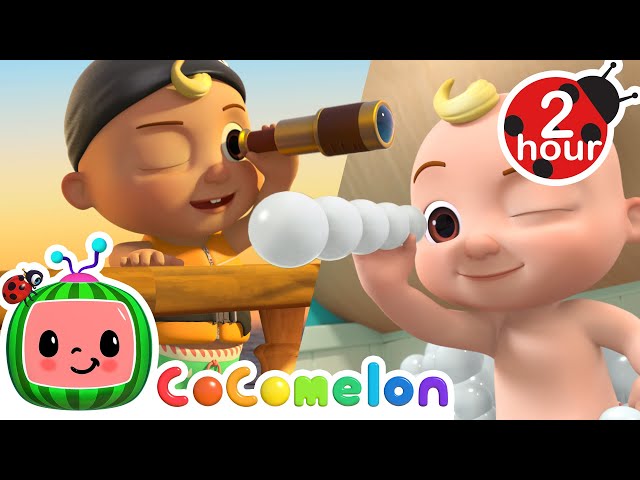 Rub-a-dub dub Pirates 🏴‍☠️ CoComelon JJ's Animal Time Nursery Rhymes and Kids Songs | After School