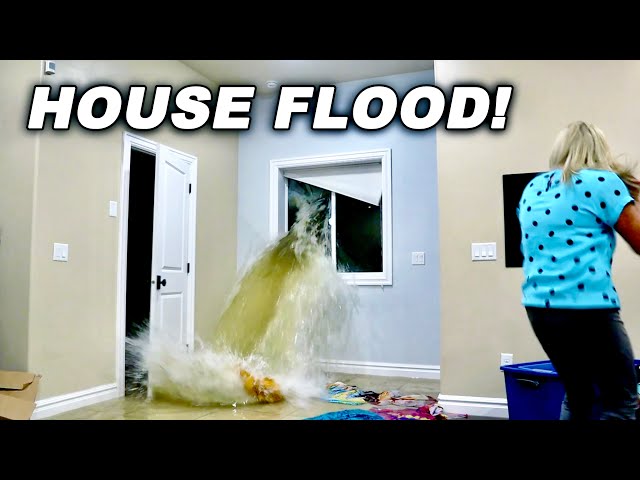 House Flood Caught On Video! Heavy Rainstorm FLOODED Our House!