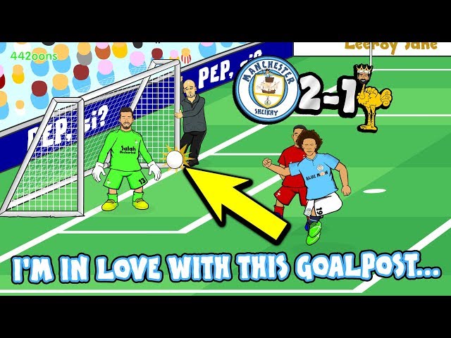 MAN CITY 2-1 LIVERPOOL! 💙I'M IN LOVE WITH THESE GOALPOSTS!💙 (Goals Highlights Sane Aguero Goal Line)