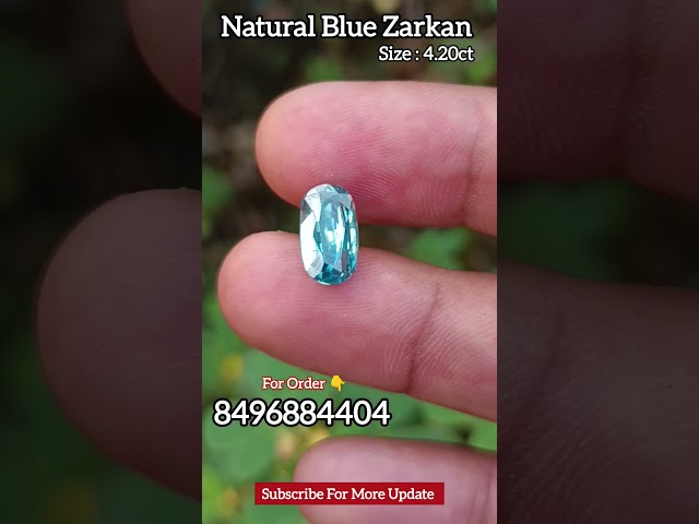 Natural Blue Zarkan 😍 Size : 4.20ct For Order 👉 8496884404 📞