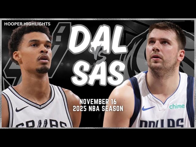 Dallas Mavericks vs San Antonio Spurs Full Game Highlights | Nov 16 | 2025 NBA Season