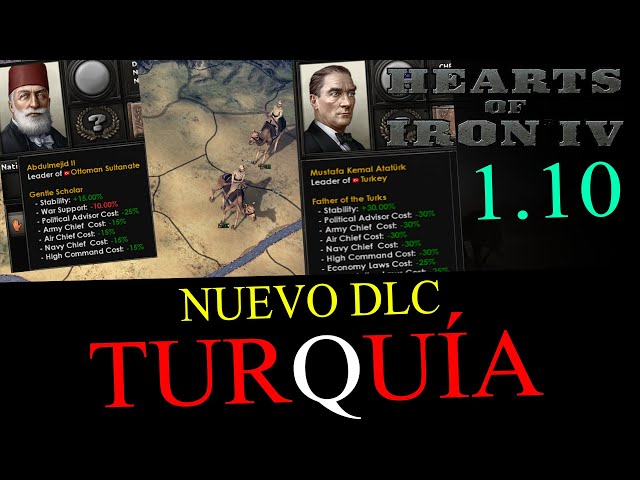 TURQUÍA ES INCREÍBLE - Nuevo árbol de focos en Hearts of Iron IV 1.10 - Traxium