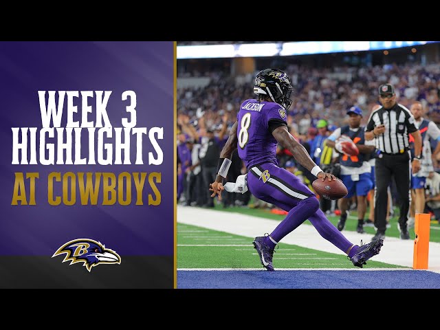 Ravens' Top Plays vs. Cowboys | Baltimore Ravens