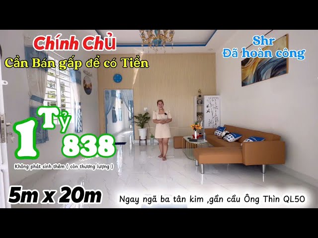 Nhà Cấp 4 sang xinh giá rẻ sổ Hồng riêng đã hoàn công🥰ngay ngã ba tân QL50 nhà Gần Bình Chánh