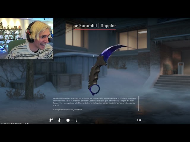 xqc get knife in cs2